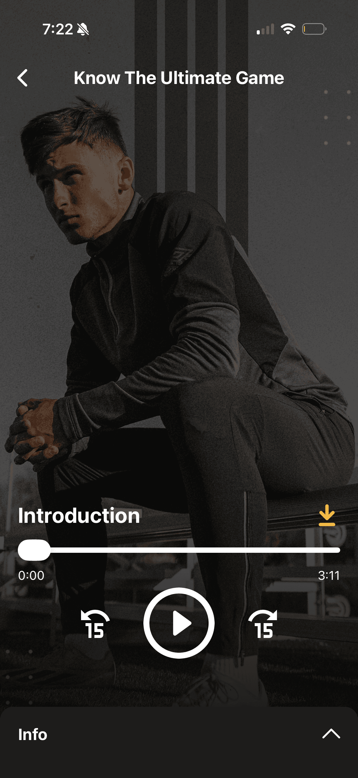 NSP training video player with progress bar