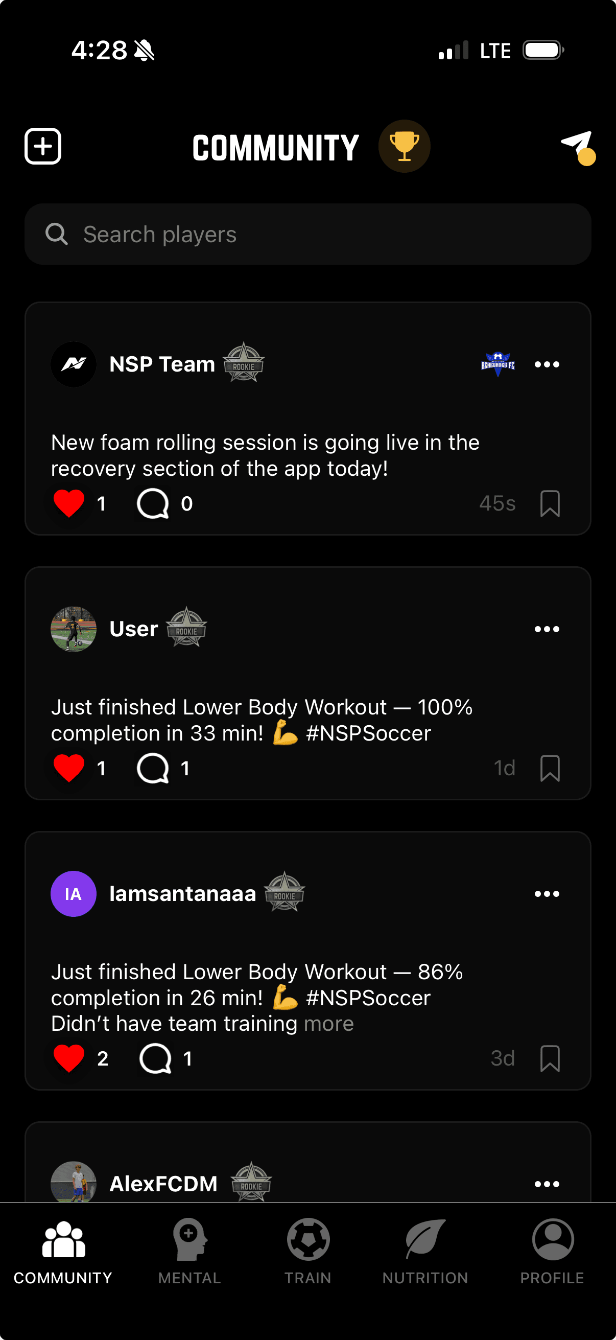 NSP community feed